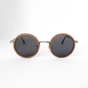 Sonnenbrillen aus Holz - ID06 - Walnut / Silver