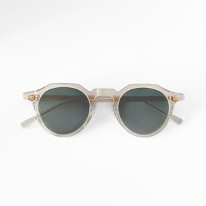 Bio-acetate sunglasses WA11 - Crystal Clear / Oak