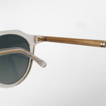 Bio-acetate sunglasses WA11 - Crystal Clear / Oak