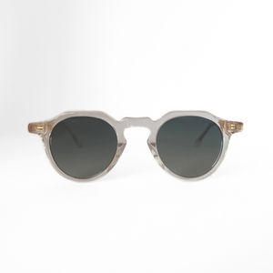 Bio-acetate sunglasses WA11 - Crystal Clear / Oak