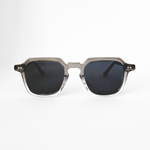 Acetate Sunglasses - WA12 - Faded Grey / Walnut