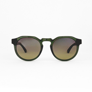 Solglasögon i bio-acetate WA08 - Olive Green / Ebony