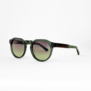 Solglasögon i bio-acetate WA08 - Olive Green / Ebony