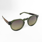 Solglasögon i bio-acetate WA08 - Olive Green / Ebony