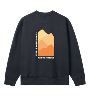 Nature Heals - Übergroßes Sweatshirt für Damen