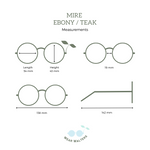 Wooden Sunglasses - Mire - Ebony / Teak