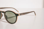 Wear Walters ID02 Runda solglasögon i trä dam gröna