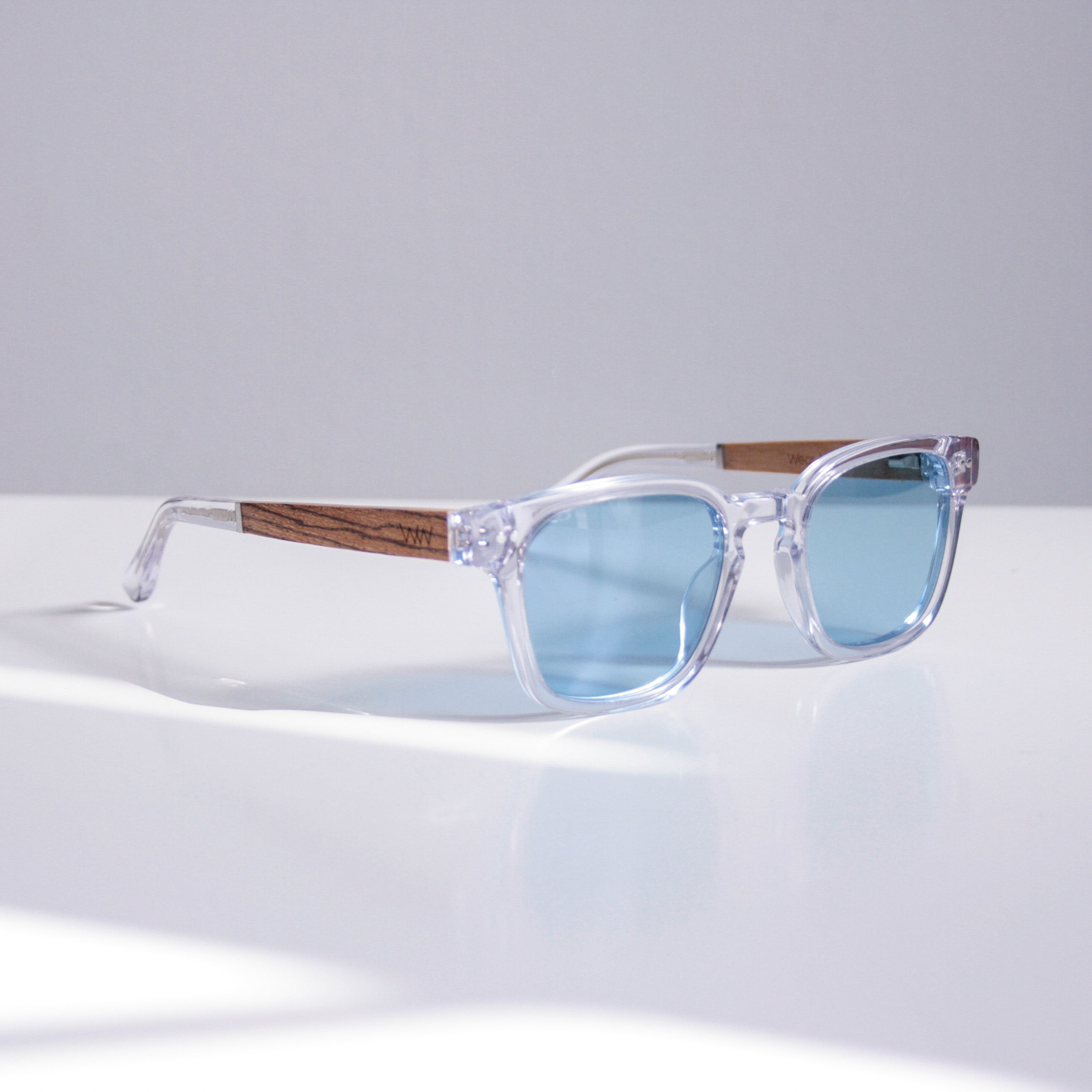 Clear frame sunglasses